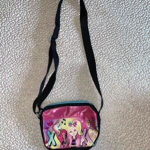 Jojo Pink and Black Crossbody Girl Purse